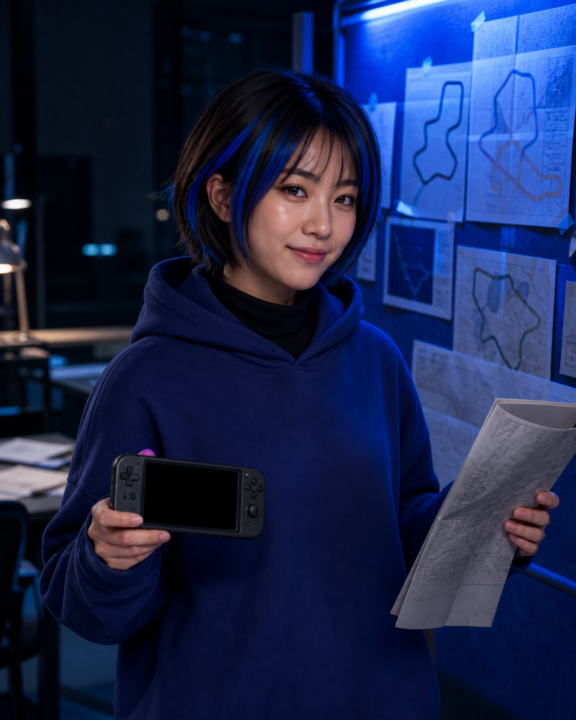 周星野 — fully fictional adult character portrait