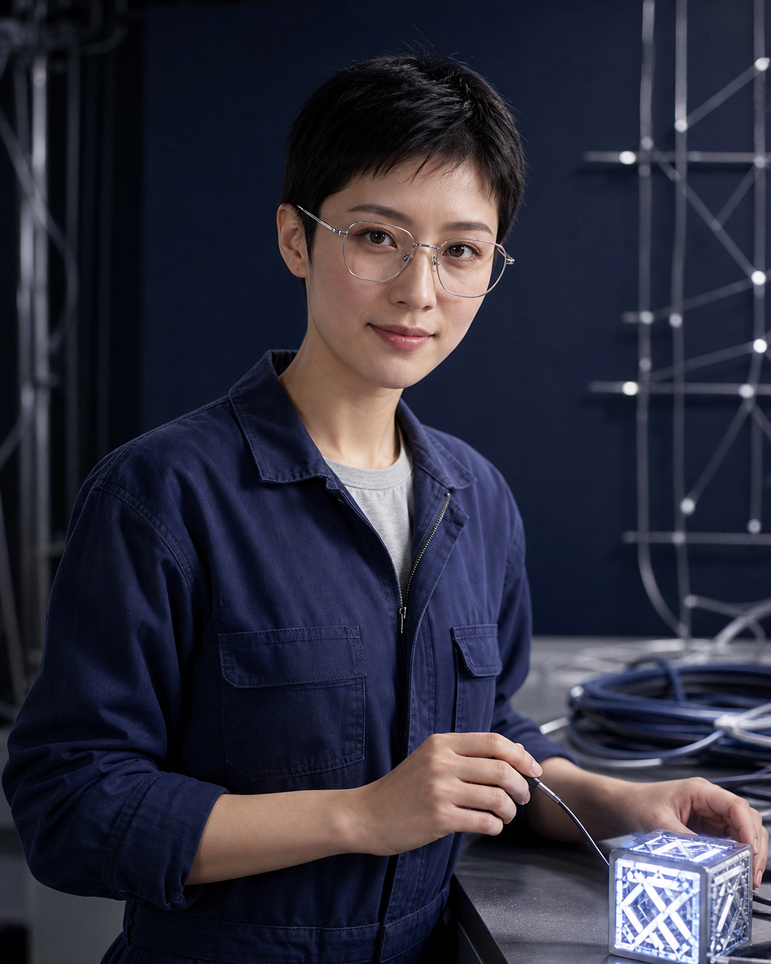 方弦 — fully fictional adult character portrait