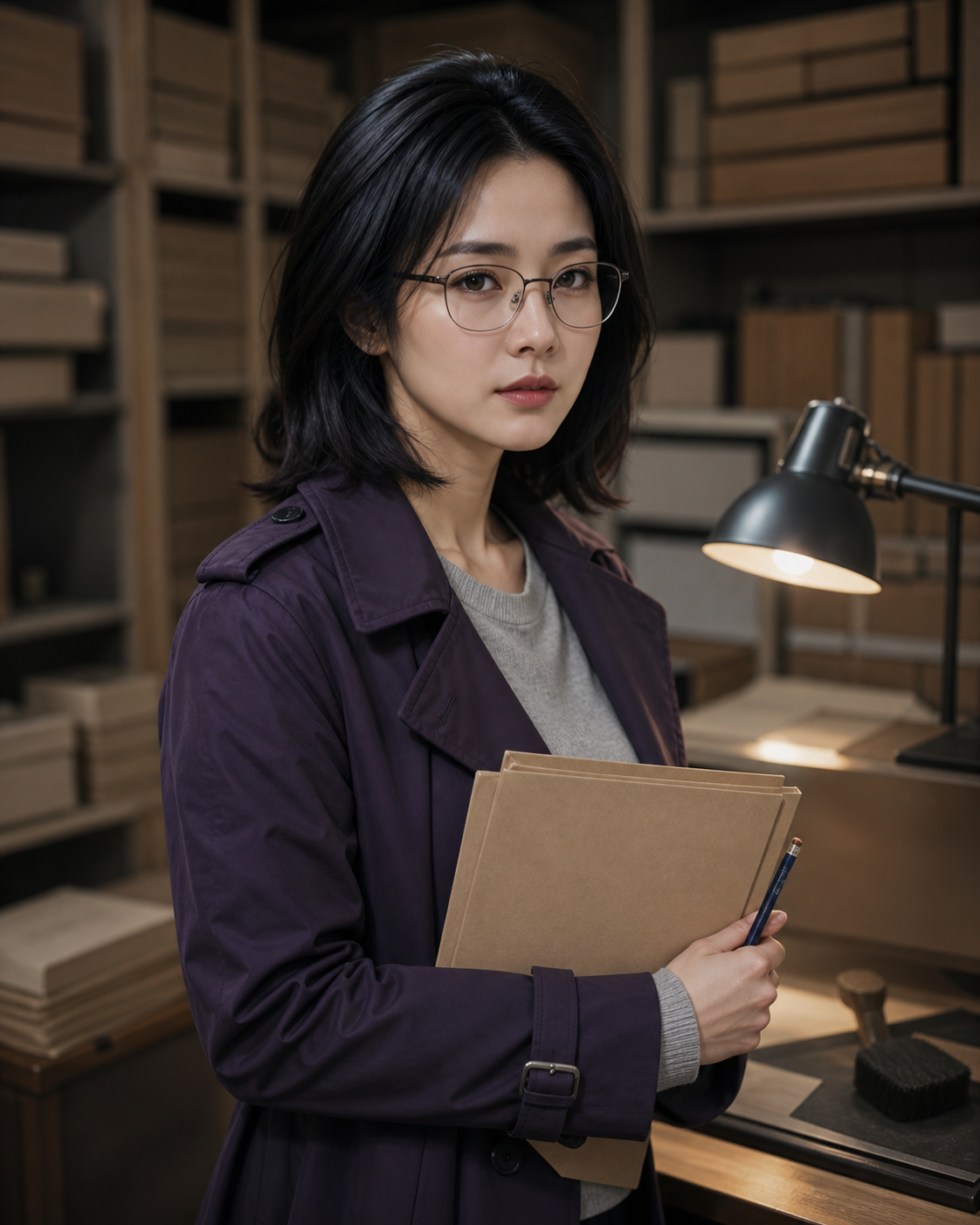 沈墨 — fully fictional adult character portrait
